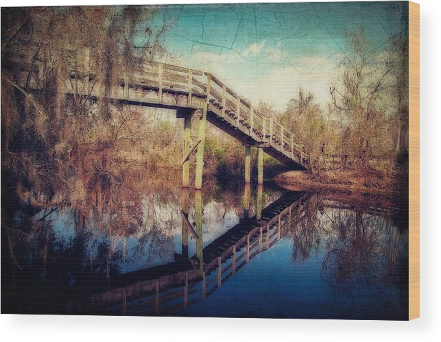 Barataria Wood Print featuring the photograph Kenta Canal by Ray Devlin