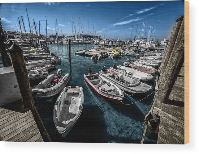 Key West Wood Print featuring the photograph Key West Harbour by Kevin Cable