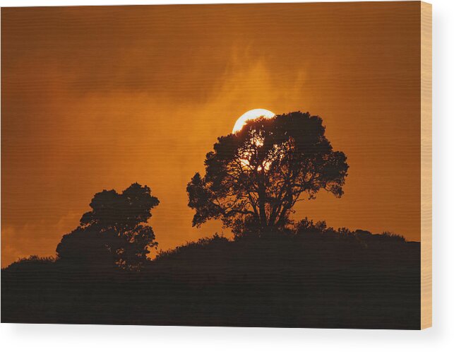 Kona Wood Print featuring the photograph Kona Sunset by Dustin LeFevre