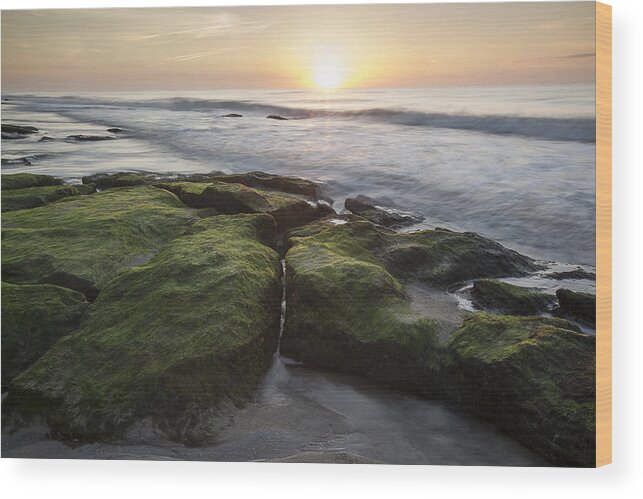 Kure Beach Wood Print featuring the photograph Kure Beach Sunrise by Doug McPherson