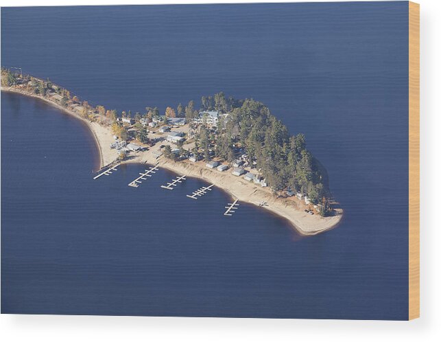 Point Wood Print featuring the photograph La Pointe a David by Eunice Gibb