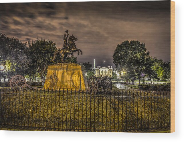 Lafayette Wood Print featuring the photograph Lafayette Park by David Morefield