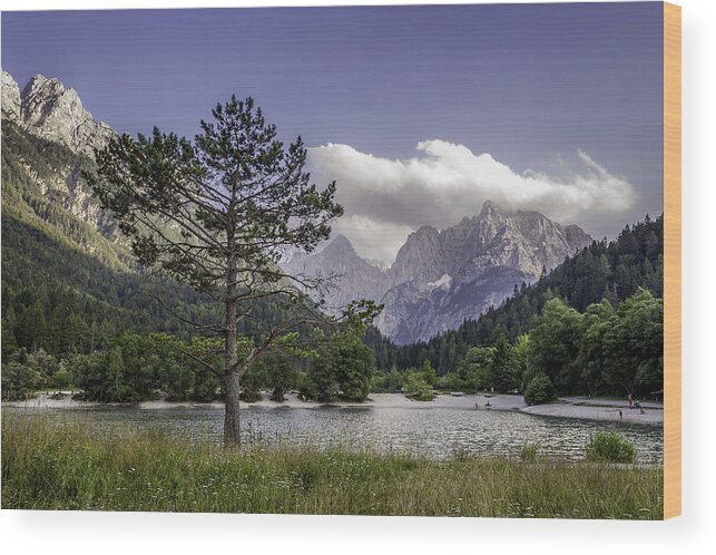 Landscape Wood Print featuring the photograph Lake Jasna by Robert Krajnc