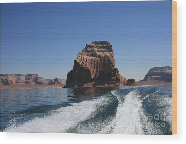 Lake Powell Wood Print featuring the photograph Lake Powell Fun by Marty Fancy