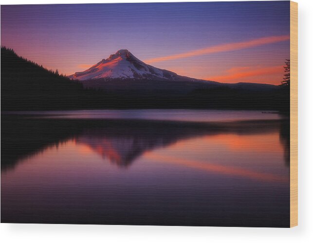 Oregon Wood Print featuring the photograph Last Light by Darren White