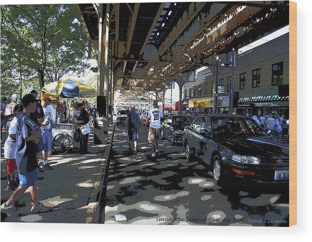 New York City Wood Print featuring the photograph Leaving the Game by David Leiman