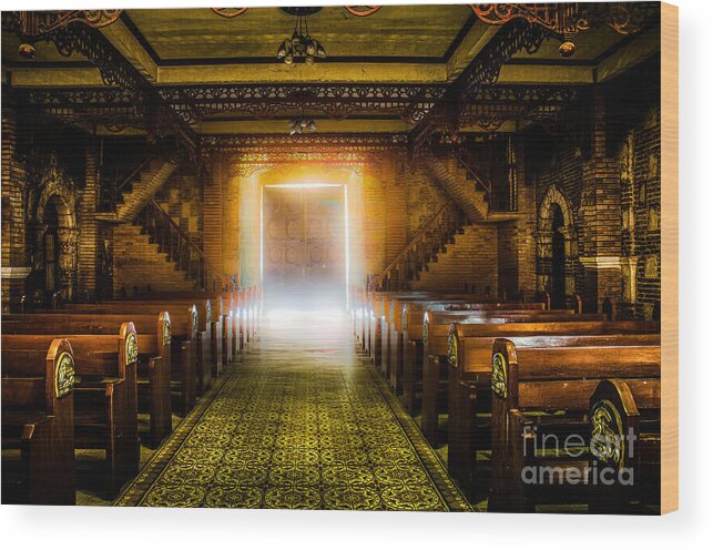 Cathedral Wood Print featuring the photograph Light by Michael Arend