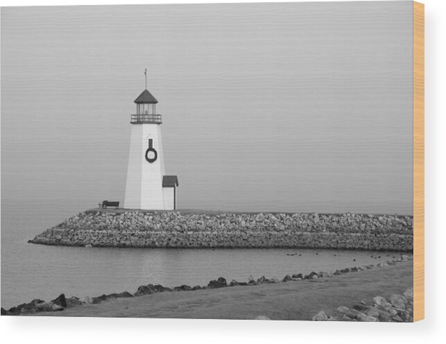 Lighthouse Wood Print featuring the photograph Lighthouse 1999 by Jim Norwood