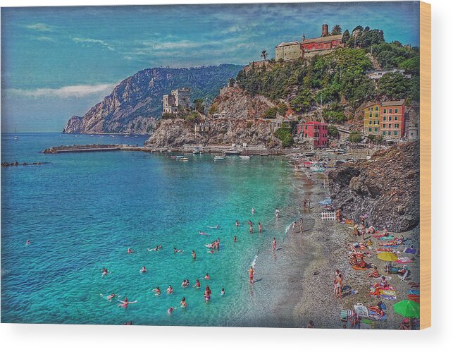Monterosso Wood Print featuring the photograph Liguria by Hanny Heim