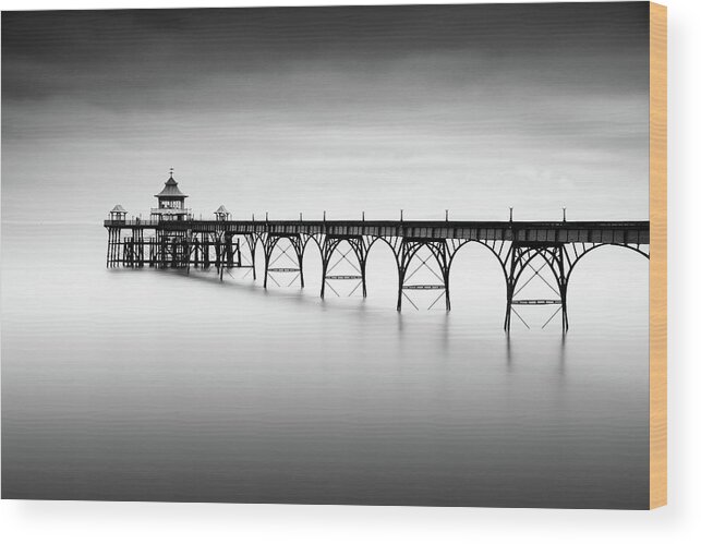 Pier Wood Print featuring the photograph Liminal Land by Robert Bolton