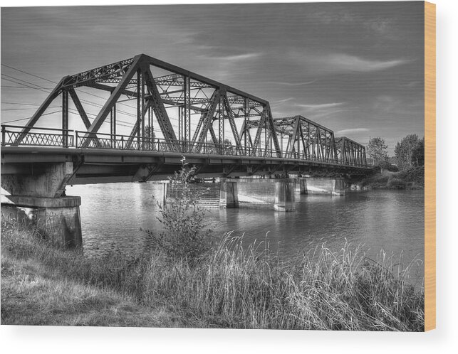 Lincoln Wood Print featuring the photograph Lincoln Ave. Bridge by Rob Green