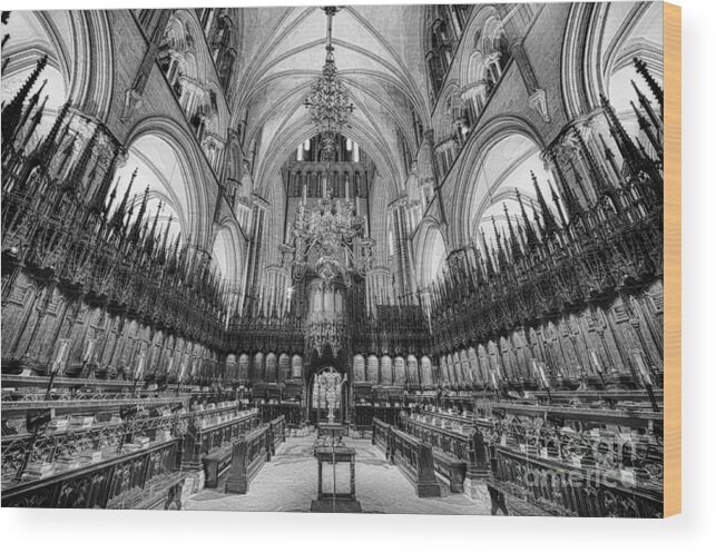 2012 Wood Print featuring the photograph Lincoln Cathedral the Choir II by Jack Torcello