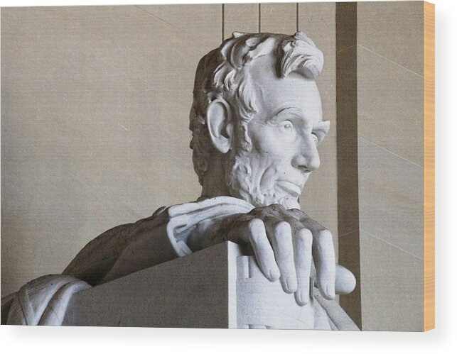 Lincoln Statue Wood Print featuring the photograph Lincoln Hand by Alice Gipson