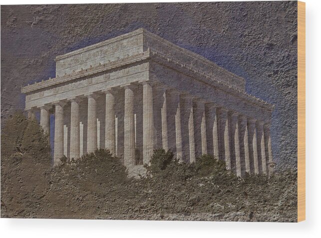 Scenic Tours Wood Print featuring the photograph Lincoln Memorial by Skip Willits