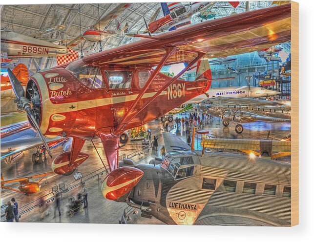 Plane Wood Print featuring the photograph Little Butch by Michael Donahue