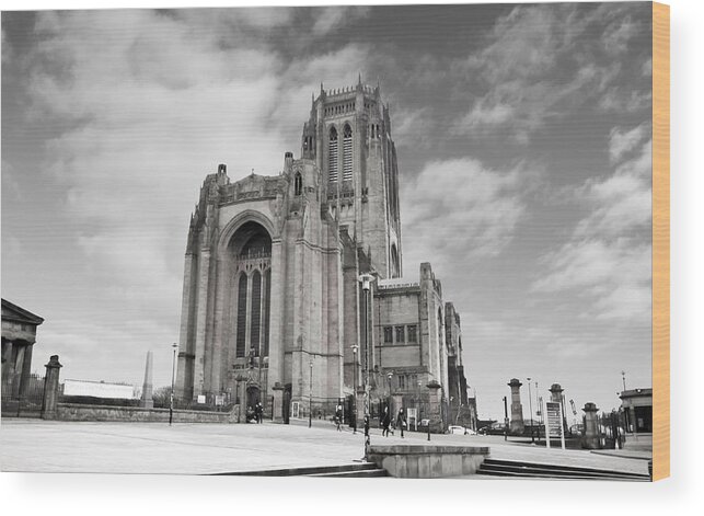 Cathedral Wood Print featuring the photograph Liverpool Anglican Cathedral by David French