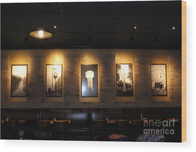 Jason's Deli Wood Print featuring the photograph Local Artwork Feature at Jason's Deli by Kathy White