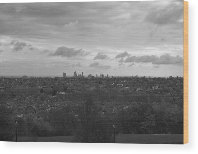 Alexandra Palace Wood Print featuring the photograph London City by Maj Seda