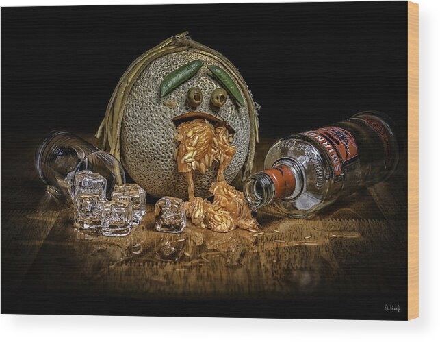 Alcohol Wood Print featuring the photograph Looped Fruit by Don Hoekwater Photography