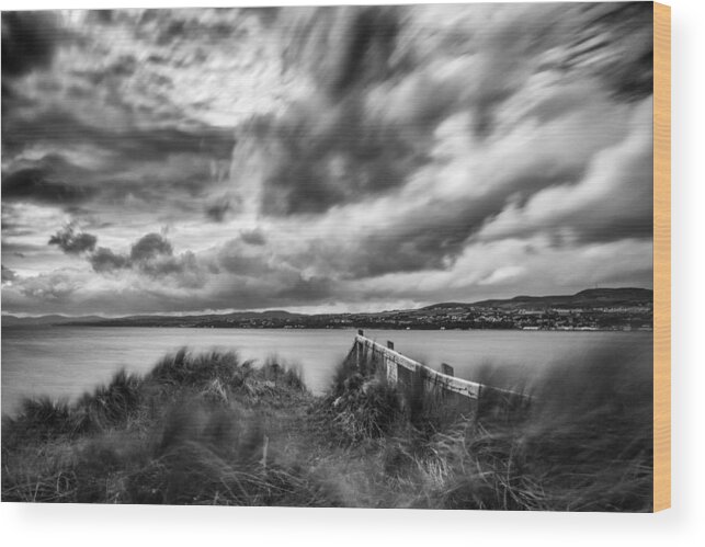 Lough Foyle Wood Print featuring the photograph Lough Foyle View by Nigel R Bell