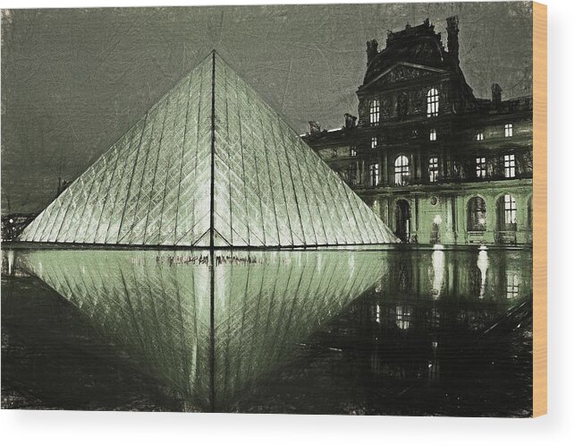 Louvre Wood Print featuring the painting Louvre Paris by Art