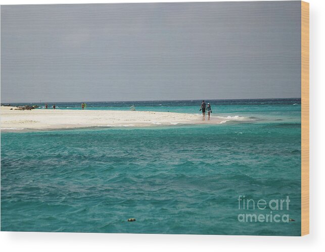 Aruba Wood Print featuring the photograph Love In Aruba by Living Color Photography Lorraine Lynch
