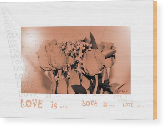  Endless Love Wood Print featuring the photograph Endless Love. LOVE is... Collection 13. Romantic by Oksana Semenchenko