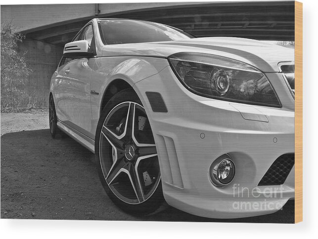 Car Wood Print featuring the photograph Low Profile by Linda Bianic