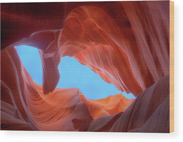 Native American Reservation Wood Print featuring the photograph Lower Antelope Canyon by Focus on nature