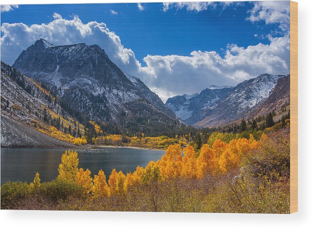Lundy Lake Wood Print featuring the photograph Lundy Lake by Tassanee Angiolillo