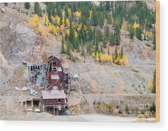 Colorado Wood Print featuring the photograph Madonna Mine by Steve Stuller