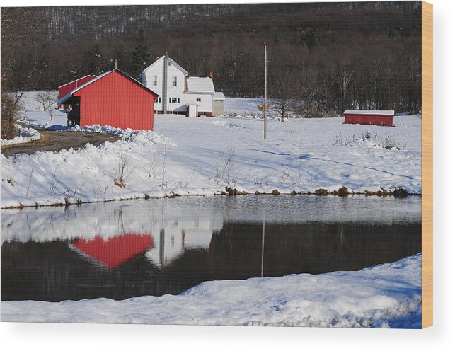 Landscape Wood Print featuring the photograph Magnetic Reflection by Jack Harries