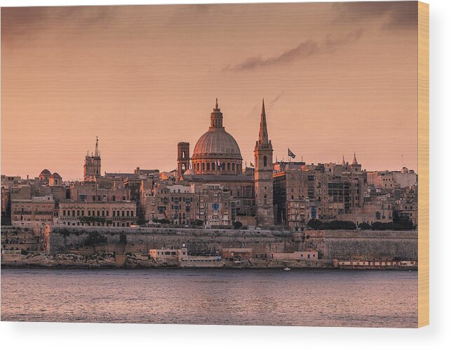 Malta Wood Print featuring the photograph Malta 01 by Tom Uhlenberg