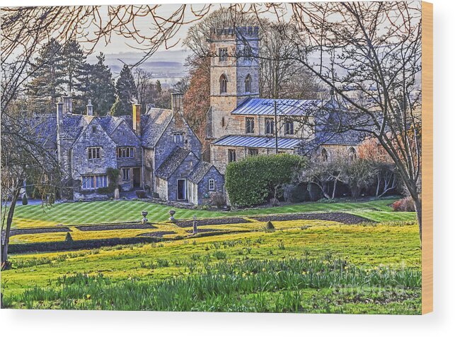 Travel Wood Print featuring the photograph Manor House by Elvis Vaughn