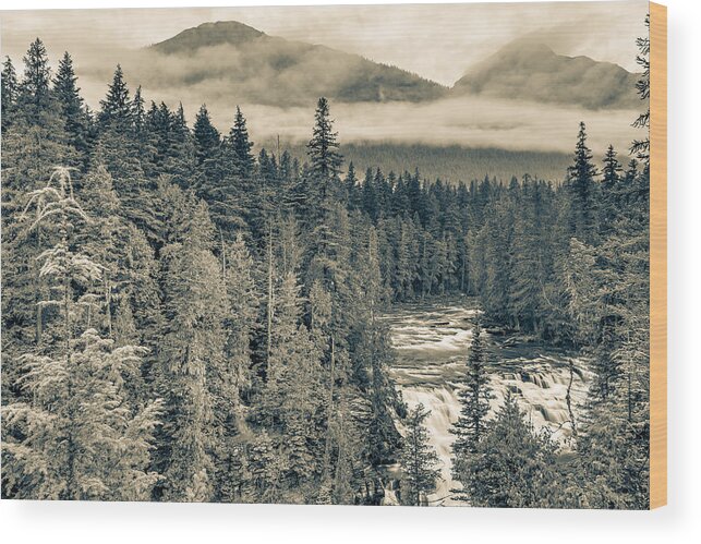 Glacier National Park Wood Print featuring the photograph McDonald Creek Horizontal by Adam Mateo Fierro