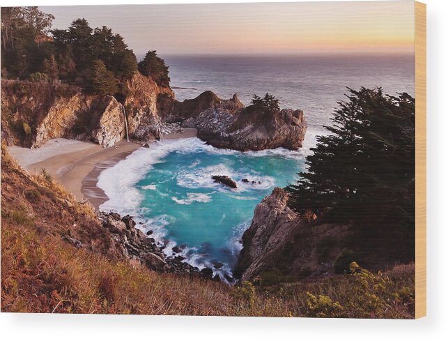Mcway Falls Wood Print featuring the photograph McWay Falls, Big Sur by Alexis Birkill