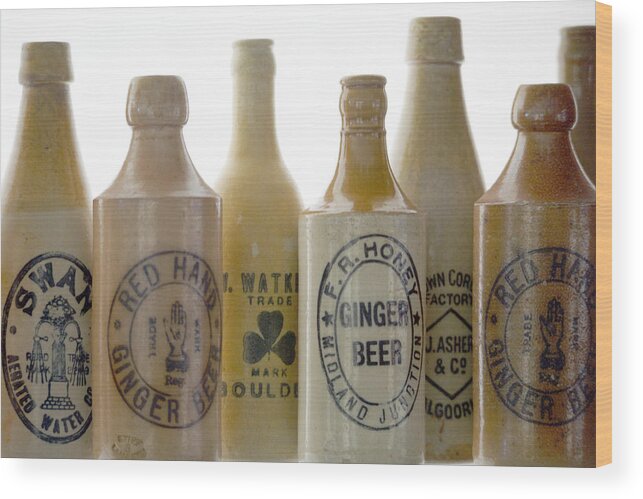 Bottle Wood Print featuring the photograph Memories in a Bottle by Holly Kempe