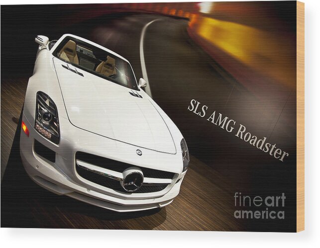 Mercedes Amg Roadster 01 Wood Print featuring the photograph Mercedes AMG Roadster 01 by Kamil Swiatek