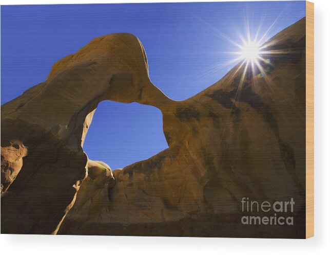 Metate Wood Print featuring the photograph Metate Arch Utah by Bob Christopher