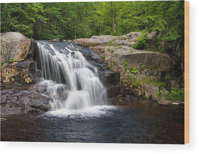 New Hampshire Waterfalls Wood Print featuring the photograph Middle Of Nowhere by Mike Farslow