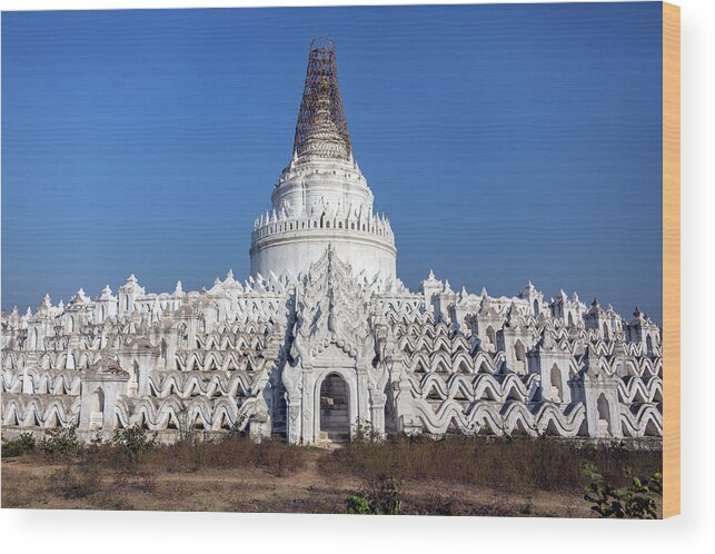 Tranquility Wood Print featuring the photograph Mingun - Mandalay - Myanmar by Steve Allen