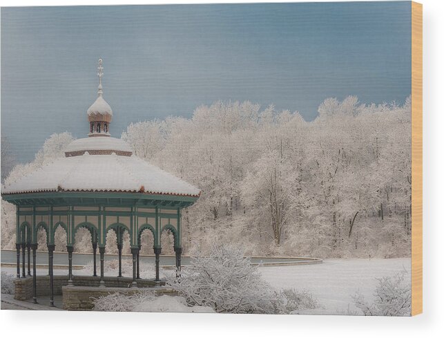 Cincinnati Wood Print featuring the photograph Mirror Lake Gazebo by Rick Hartigan