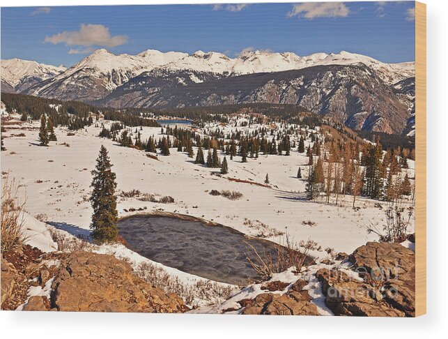 Molas Pass Wood Print featuring the photograph Molas Pass Winter by Kelly Black