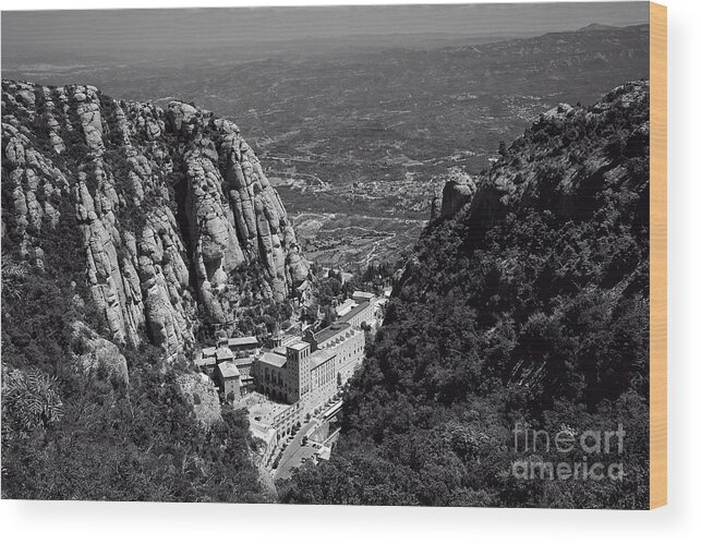 Photography Wood Print featuring the photograph Monastery in the Valley by Ivy Ho