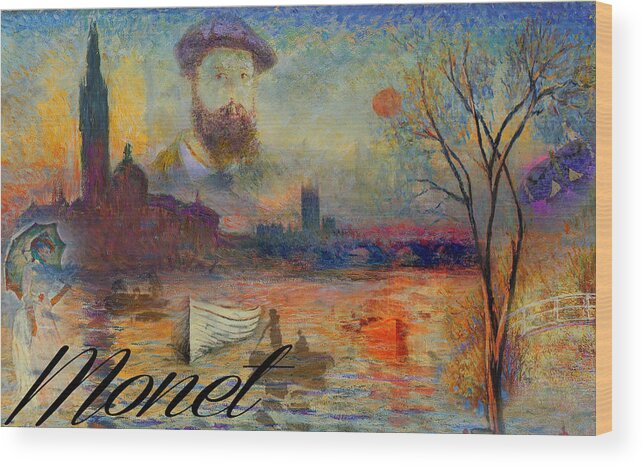 Monet Wood Print featuring the photograph Monet-esque by Greg Sharpe