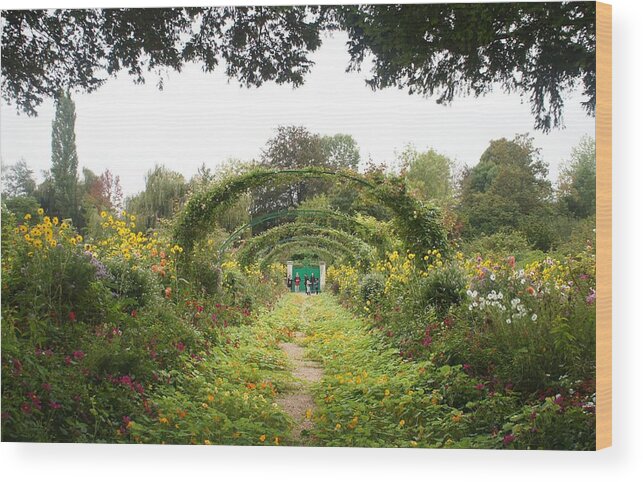 Giverny Wood Print featuring the photograph Monet's Garden Giverny by Kristine Bogdanovich