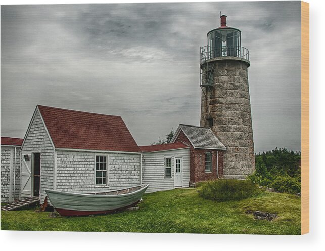 2013 Wood Print featuring the photograph Monhegan Island Light by Fred LeBlanc