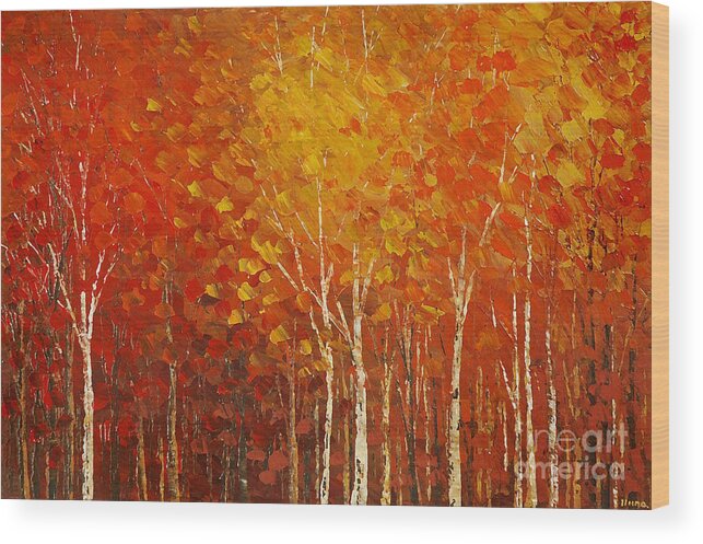 Impressionist Wood Print featuring the painting More Perfect Union by Tatiana Iliina