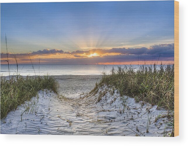Atlantic Wood Print featuring the photograph Morning Blessing by Debra and Dave Vanderlaan