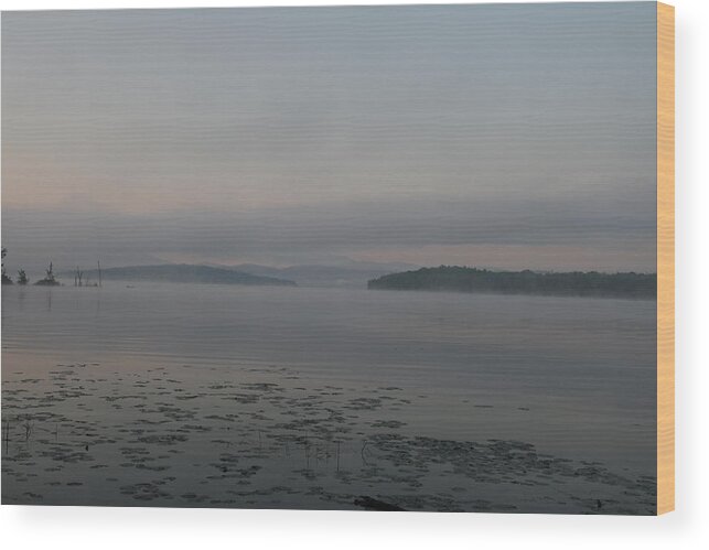 Lake Wood Print featuring the photograph Morning Echoes by Neal Eslinger